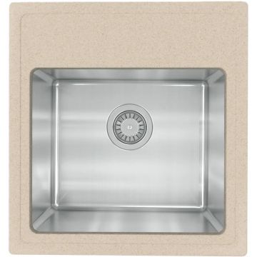 Мойка кухонная Прямоугольная Florentina (Флорентина) Комби 480 Песочный (21.455.B0480.107)