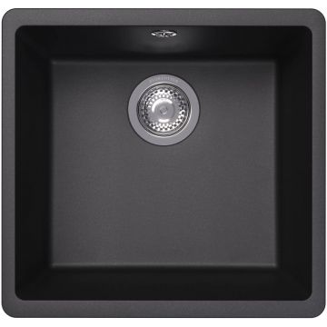 Мойка кухонная прямоугольная Флорентина (Florentina) Вега 400 Антрацит (22.315.C0400.302)