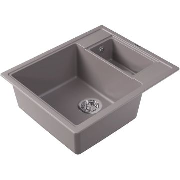 Мойка кухонная прямоугольная Florentina (Флорентина) Липси 620K Грей (20.465.D0620.305)