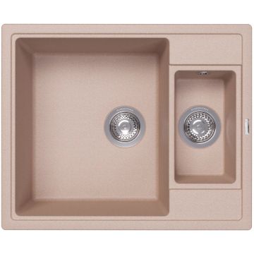Мойка кухонная прямоугольная Florentina (Флорентина) Липси 620K Песочный (20.465.D0620.107)