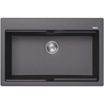 Мойка кухонная прямоугольная Florentina (Флорентина) Ромия Черный (20.495.E0770.102)