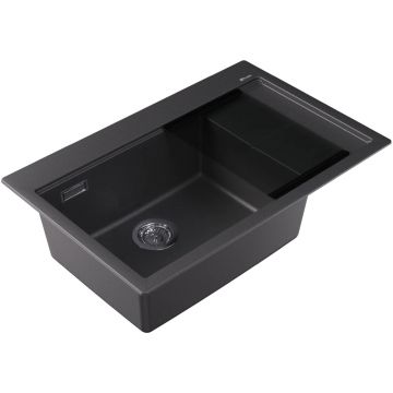 Мойка кухонная прямоугольная Florentina (Флорентина) Россана 780 Черный (20.500.C0780.102)