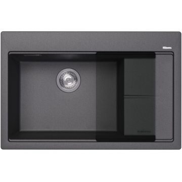 Мойка кухонная прямоугольная Florentina (Флорентина) Россана 780 Черный (20.500.C0780.102)