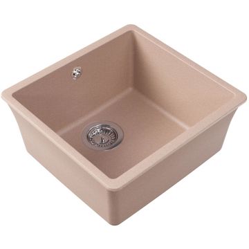 Мойка кухонная прямоугольная Флорентина (Florentina) Вега 400 Песочная (22.315.C0400.107)