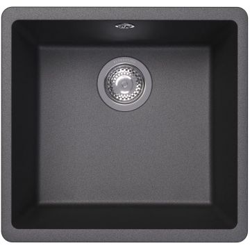 Мойка кухонная прямоугольная Флорентина (Florentina) Вега 400 Черная (22.315.C0400.102)