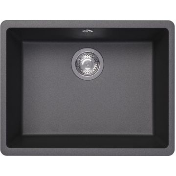 Мойка кухонная прямоугольная Флорентина (Florentina) Вега 500 Черная (22.320.D0500.102)