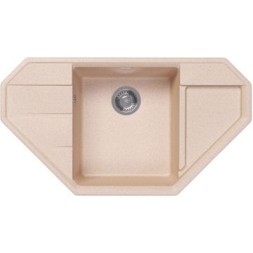 Мойка кухонная угловая Bamboo (Бамбу) Крона 910 Латте (29.040.D0910.403)