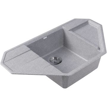 Мойка кухонная угловая Bamboo (Бамбу) Крона 910 Серый (29.040.D0910.408)