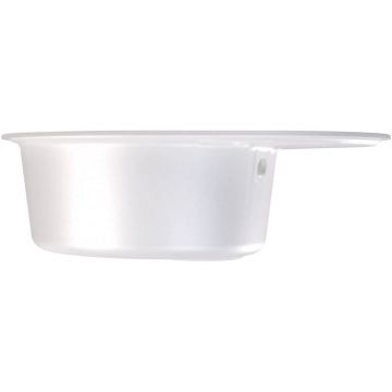 Мойка кухонная овальная Bamboo (Бамбу) Лиана 620 Белый (29.020.B0620.401)