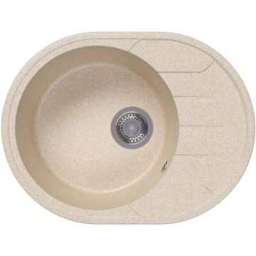 Мойка кухонная овальная Bamboo (Бамбу) Лиана 620 Дюна (29.020.B0620.402)