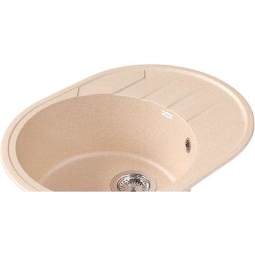 Мойка кухонная овальная Bamboo (Бамбу) Лиана 620 Латте (29.020.B0620.403)