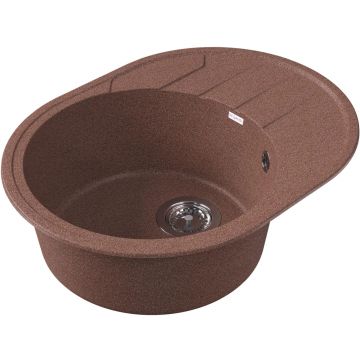 Мойка кухонная овальная Bamboo (Бамбу) Лиана 620 Терракота (29.020.B0620.406)