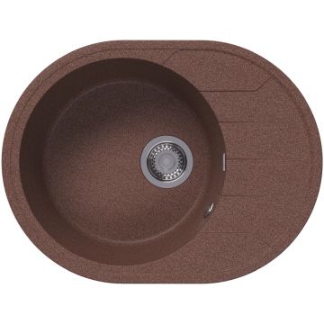 Мойка кухонная овальная Bamboo (Бамбу) Лиана 620 Терракота (29.020.B0620.406)