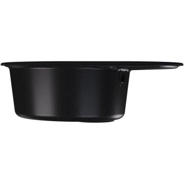 Мойка кухонная овальная Bamboo (Бамбу) Лиана 620 Черный (29.020.B0620.407)