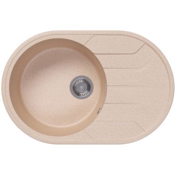 Мойка кухонная овальная Bamboo (Бамбу) Лиана 760 Латте (29.020.C0760.403)