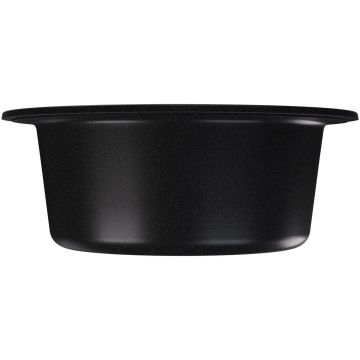 Мойка кухонная округлая Bamboo (Бамбу) Ротанг 500 Черный (29.010.B0500.407)