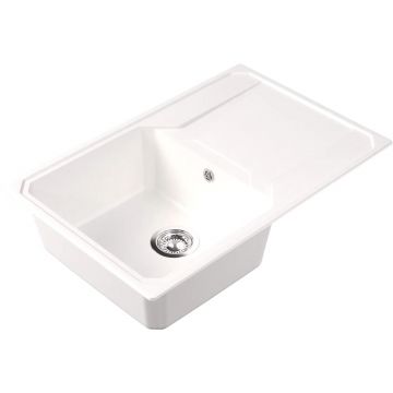 Мойка кухонная прямоугольная Bamboo (Бамбу) Кардинал 760 Белый (29.030.C0760.401)