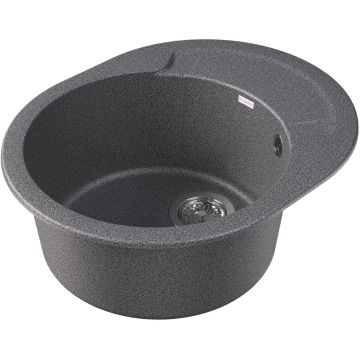 Мойка кухонная овальная Dr. gans (Др. Ганс) Берта 580 Базальт (25.040.B0580.409)