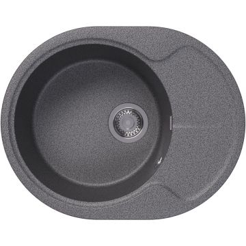 Мойка кухонная овальная Dr. gans (Др. Ганс) Берта 620 Базальт (25.040.B0620.409)