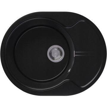 Мойка кухонная овальная Dr. gans (Др. Ганс) Берта 620 Графит (25.040.B0620.411)