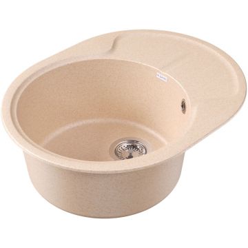 Мойка кухонная овальная Dr. gans (Др. Ганс) Берта 620 Латте (25.040.B0620.403)