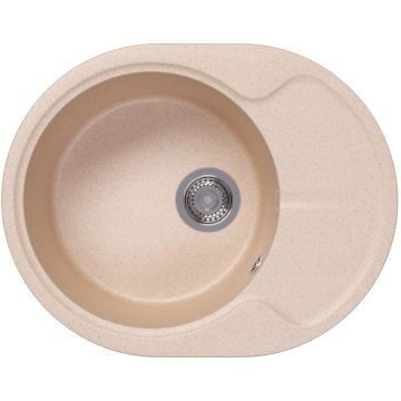 Мойка кухонная овальная Dr. gans (Др. Ганс) Берта 620 Латте (25.040.B0620.403)