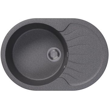 Мойка кухонная овальная Dr. gans (Др. Ганс) Берта 760 Базальт (25.040.C0760.409)