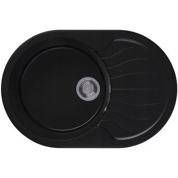 Мойка кухонная овальная Dr. gans (Др. Ганс) Берта 760 Графит (25.040.C0760.411)