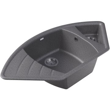 Мойка кухонная угловая Dr. gans (Др. Ганс) Габи Базальт (25.050.E1015.409)