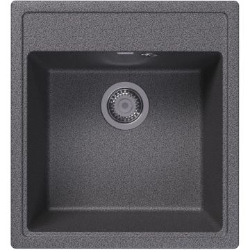 Мойка кухонная квадратная Dr. Gans (Др. Ганс) Ника (Nika) 470 Базальт (25.070.B0470.409)