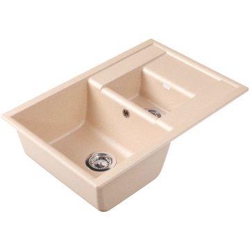 Мойка кухонная прямоугольная Dr. Gans (Др. Ганс) Астра (Astra) 760К Латте (25.065.D0760.403)