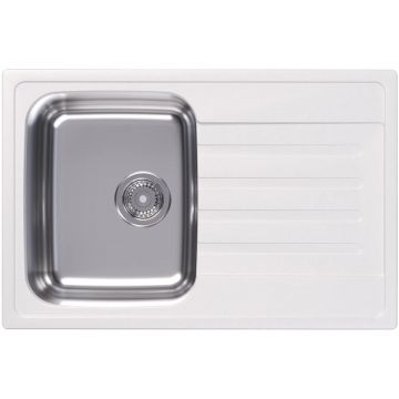 Мойка кухонная прямоугольная Dr. gans (Др. Ганс) Дуэт 760 Белый (26.120.B0760.401)