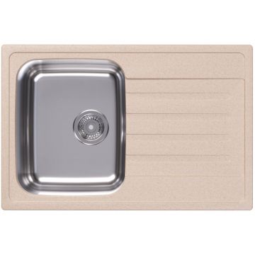 Мойка кухонная прямоугольная Dr. gans (Др. Ганс) Дуэт 760 Латте (26.120.B0760.403)