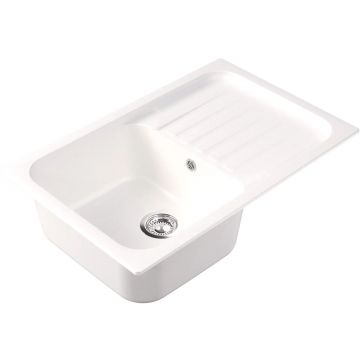 Мойка кухонная прямоугольная Dr. Gans (Др. Ганс) Адель Белый (25.090.C0780.401)