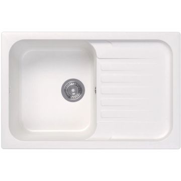 Мойка кухонная прямоугольная Dr. Gans (Др. Ганс) Адель Белый (25.090.C0780.401)