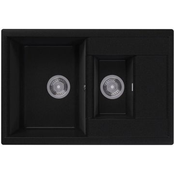 Мойка кухонная прямоугольная Dr. Gans (Др. Ганс) Астра (Astra) 760К Черный (25.065.D0760.407)