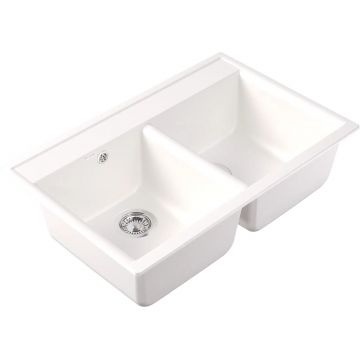 Мойка кухонная прямоугольная Dr. Gans (Др. Ганс) Астра (Astra) 780 Белый (25.060.E0780.401)