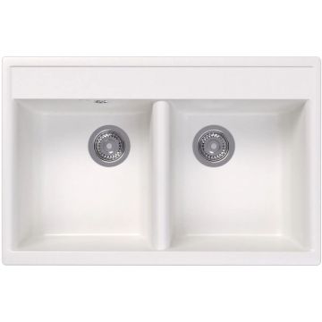 Мойка кухонная прямоугольная Dr. Gans (Др. Ганс) Астра (Astra) 780 Белый (25.060.E0780.401)