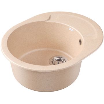 Мойка кухонная овальная Dr. Gans (Др. Ганс) Берта 580 Латте (25.040.B0580.403)