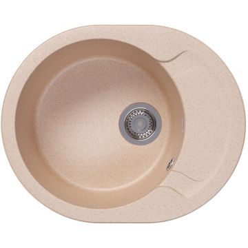 Мойка кухонная овальная Dr. Gans (Др. Ганс) Берта 580 Латте (25.040.B0580.403)