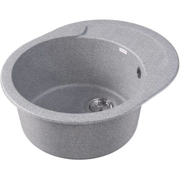 Мойка кухонная овальная Dr. Gans (Др. Ганс) Берта 580 Серый (25.040.B0580.408)