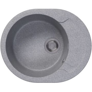 Мойка кухонная овальная Dr. Gans (Др. Ганс) Берта 580 Серый (25.040.B0580.408)