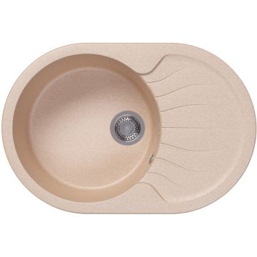 Мойка кухонная овальная Dr. Gans (Др. Ганс) Берта 760 Латте (25.040.C0760.403)