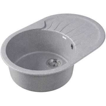 Мойка кухонная овальная Dr. Gans (Др. Ганс) Берта 760 Серый (25.040.C0760.408)