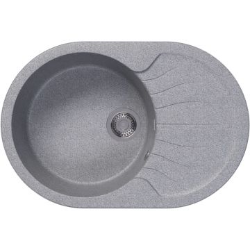 Мойка кухонная овальная Dr. Gans (Др. Ганс) Берта 760 Серый (25.040.C0760.408)