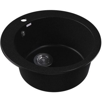 Мойка кухонная округлая Dr. Gans (Др. Ганс) Гала Черный (25.010.B0510.407)