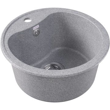 Мойка кухонная округлая Dr. Gans (Др. Ганс) Дора Серый (25.015.B0435.408)