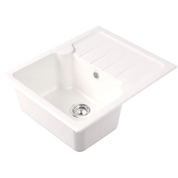 Мойка кухонная прямоугольная Dr. Gans (Др. Ганс) Лора 620 Белый (25.020.A0620.401)