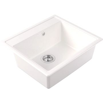 Мойка кухонная прямоугольная Dr. Gans (Др. Ганс) Ника (Nika) 570 Белый (25.070.D0570.401)