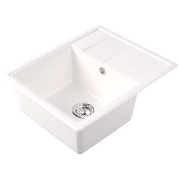 Мойка кухонная прямоугольная Dr. Gans (Др. Ганс) Ника (Nika) 580 Белый (25.070.B0580.401)